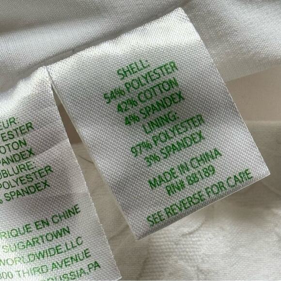 Lilly Pulitzer Kirrabelle Resort White Short Puff Sleeves Wide Leg Jumpsuit 4 - Picture 12 of 13